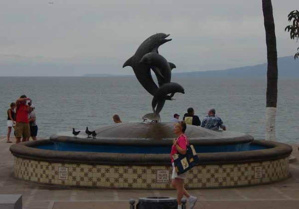 Dolphin fountain