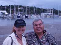 Pete & I front of the Marina